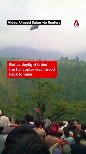 21K views · 134 reactions | Pakistan pulled off a dramatic high-rise rescue when a cable car with eight people in it got stuck above a valley on Aug 22. Those rescued include six school boys. | CNA | Facebook