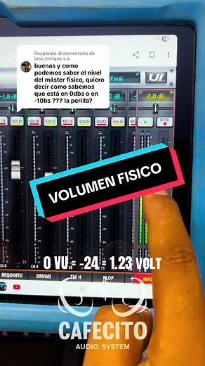 Ajuste de nivel de perilla para sonido en vivo