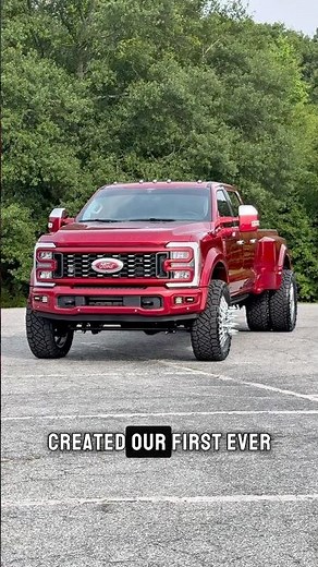 2025 Akins Ford F450 Lariat Reserve Edition-RUBY RED 2.5” Leveled on 37s