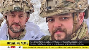 253K views · 4.1K reactions | BREAKING: Two British fighters captured by Moscow's forces in Ukraine have appeared on Russian state TV and asked to be exchanged for a pro-Russian politician Viktor Medvedchuk. It was unclear how freely the two men - Shaun Pinner and Aiden Aslin - were able to talk. Read more: https://trib.al/rEMy0hl  Sky 501, Virgin 602, Freeview 233 and YouTube | Sky News | Facebook