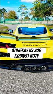 Corvette C8 Stingray vs C8 Z06: The Sound Difference Is INSANE #corvette #automobile #shorts #cartok