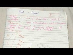 Module Vs Component