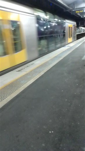 Tangara T Sets depart for a T1 service to Schofields