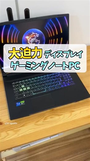 大画面17.3インチ💻ゲーミングノート 【MSI Katana 17 B12V】@