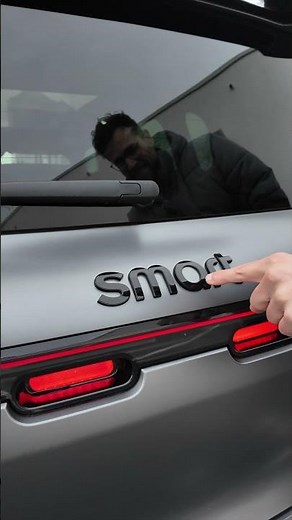 💡Clever hidden trunk button of the Smart #5 Brabus!