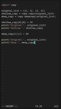 Deep Copy vs Shallow Copy: Understanding copy Module #coding #programming #python