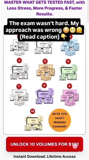 CFA Exam isn't hard #cfa #trending #cfaexam #studyhacks #studywithme #shorts