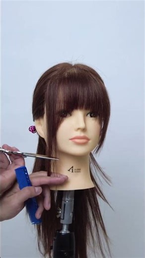 快速完成，剪瀏海三部曲 #fringe #haircut #hair #hairdesign #haireducation #sop #美髮 #hairstyle #剪劉海