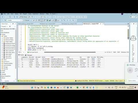 Vedio Transformation Function SQL SErver