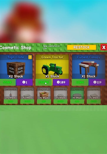 Grow a Garden Cosmetics Update in Roblox