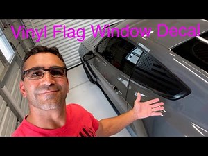 Installing Vinyl Flag Window Decals on the Mustang Shelby GT350