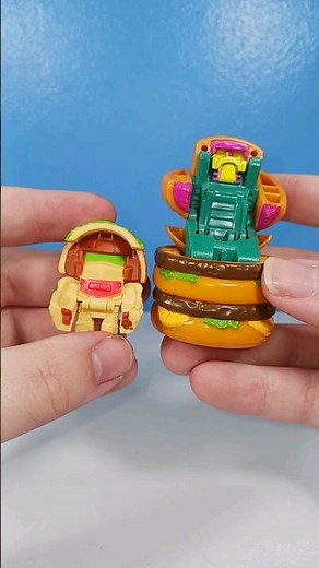 Hamburger robot boys! Transformers Botbots Burgertron and 1987 McDonald's Changeables!