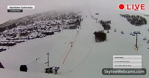 【LIVE】 Live Cam Myrkdalen - Norway | SkylineWebcams