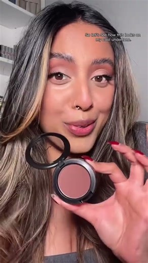 Trying MAC film noir on brown skin #makeup