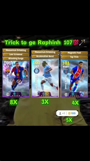 Raphinha 107 CF Trick: Get the Best Player in eFootball Mobile 🥶