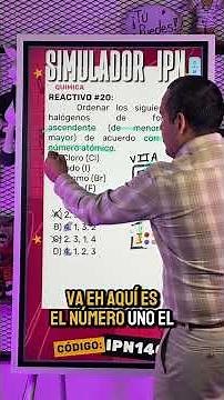 Número atómico | Ejercicio que puede venir en tu examen al IPN