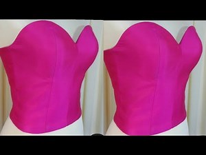 Easier method to draft a bustier pattern for beginners/Bustier Top Pattern