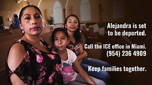 Alejandra Juarez is a Florida mother of two U.S. citizen children, the wife of a Marine Corps veteran, and a woman of faith rooted in community. On June 21st Alejandra is set to be deported. Congress has failed to protect Alejandra. For decades, lawmakers in Washington have been unable or unwilling to pass legislation to fix our broken immigration system. Alejandra’s family belongs together, and ICE is currently considering her application to stop deportation. You can help keep Alejandra's famil