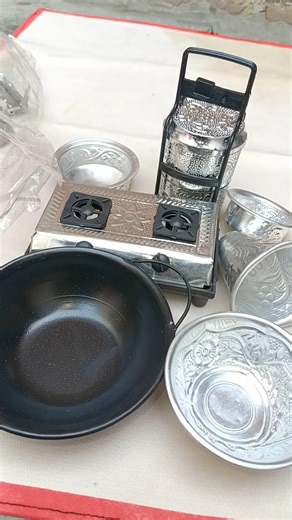 Mini Kitchen Set Unboxing ASMR |Steel Mini Kitchen Toys Set Review | #diykitchen #kitchencreations