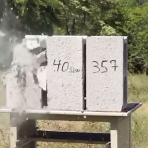 Satisfying destruction! Impacts of various calibers on cement blocks! 😍 | Unofficial: vlog