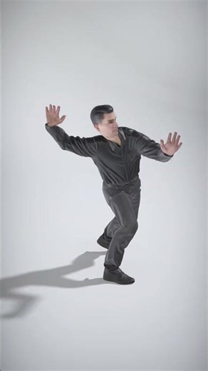 Stylish Male Character in Black Leather Outfit