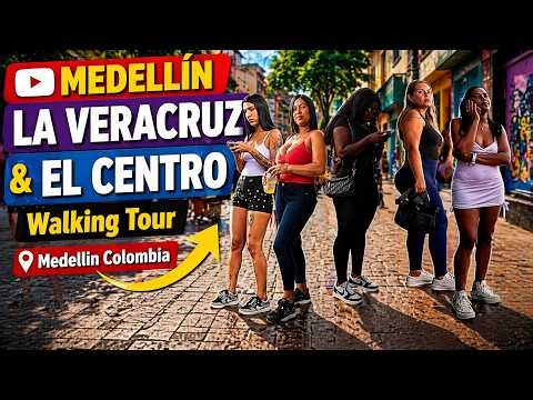 La Veracruz El Centro Medellin Colombia Walking Tour👀