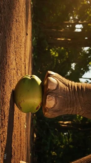 ASMR Elephant Crushes Coconut | Slow Motion Jungle Smash