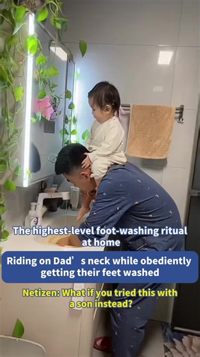 The highest-level foot-washing ritual at home