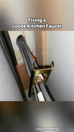 Fixing a loose kitchen faucet #plumber #fyp #plumbing #learnontiktok #homeimprovement