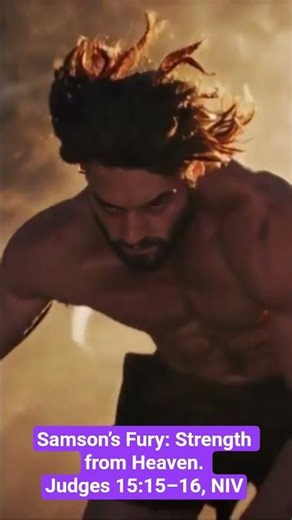 Samson’s Fury: Strength from Heaven Judges 15:15–16, NIV #shorts #taiyoungpd