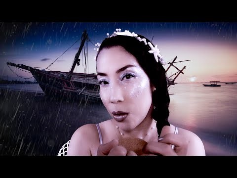 Mermaid's Rainy Shore 🐚 ASMR Rain Sounds | Defeat Insomnia