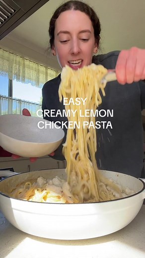 Easy Creamy Lemon Chicken Pasta Recipe