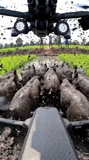 Smart Farming Drone Protection Strategy 🚁🌾🛰️ #rurallife #villagelife #smartfarming #dronetechnology