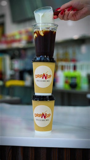 #DripSip #CoffeeReels #IcedLatte