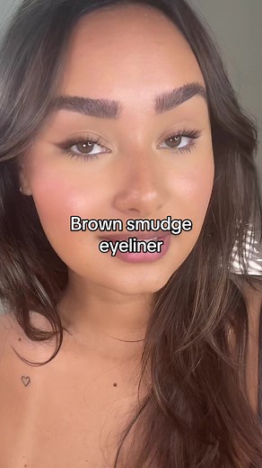 Easy Brown Smudge Eyeliner Tutorial