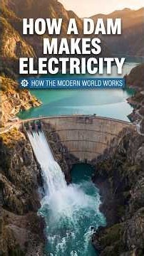 HOW DOES A HYDROELECTRIC DAM GENERATE ELECTRICITY?🌊|How the Modern World Works #youtubeshorts#viral