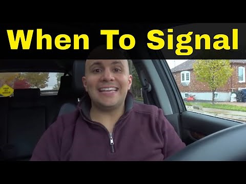 When To Signal While Driving-Lesson For Beginner Drivers