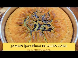 JAMUN (JAVA PLUM) EGGLESS CAKE | MICROWAVE RECIPE | SGF VLOGS