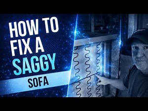 How to REPAIR A SAGGING SOFA , LOVESEAT HACK FOR LESS THAN $20