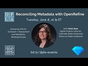 Reconciling Metadata with OpenRefine