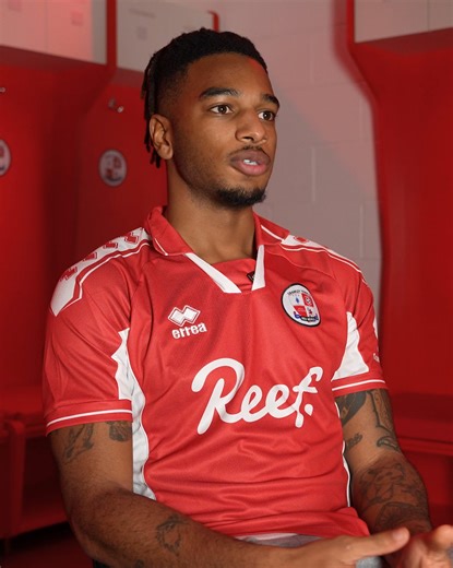 🎙️ Akin Odimayo spoke to us for the first time after he put pen to paper on his 18-month contract! #TownTeamTogether🔴 | Crawley Town FC