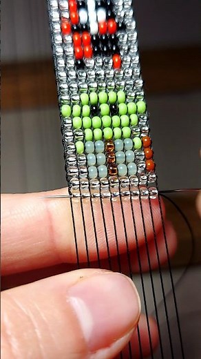 DIY cute beaded mini baby yoda on loom #beading #bracelet #miniature #preppy #pixelart #beadwork