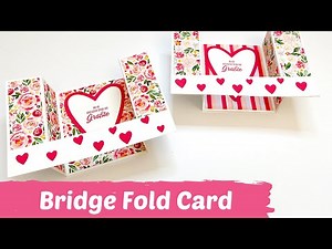 Bridge Fold Card ⎢Faltkarte mit Trick⎢ U-Fold Card ⎢Fancy Fold Card
