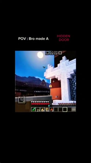 🔥 Secret Minecraft Hidden Door Trick | No One Will Find This! 😱