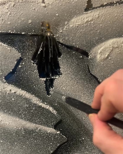 A Spanish landscape using snow spray | Snow Windows