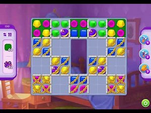 HomeScapes Level 130 no boosters (11 moves)