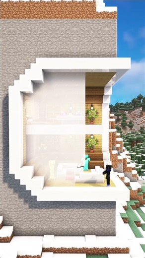 Minecraft Mountain House 🏡 #minecraft #shorts