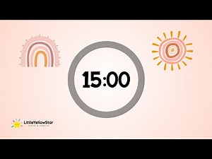 Boho Timer For Kids - 15 Minutes Countdown Timer For Kids With Lofi Music | Lofi Classroom Timer