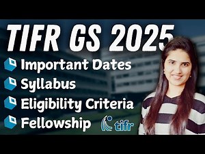 TIFR 2025 | TIFR application form 2025 | TIFR GS 2025 exam |Syllabus|Official website|TIFR chemistry
