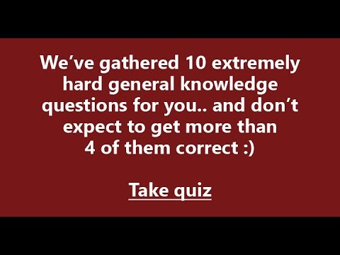 Mixed knowledge questions